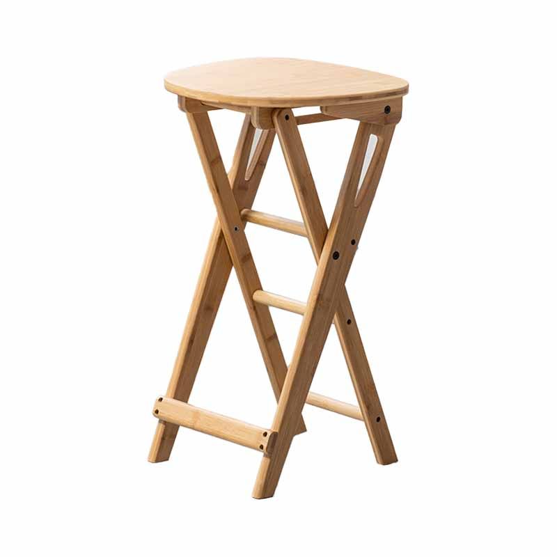 Contemporary Simple Counter Stools 24.5-inch Indoor Wood Fold Bar Stool