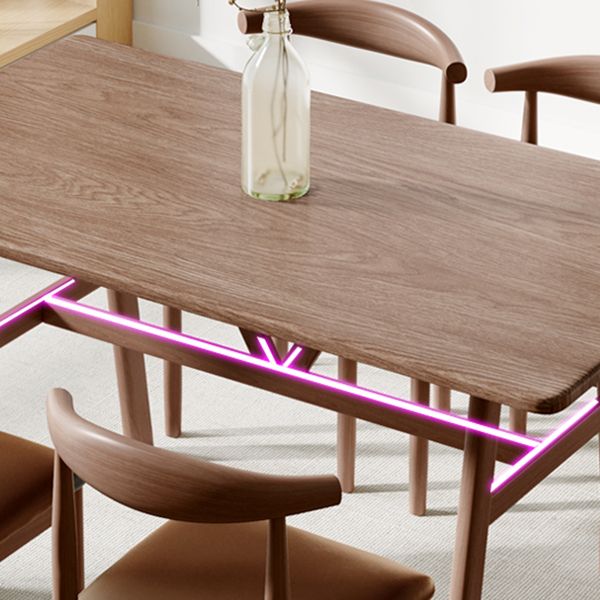 Rectangle Dining Table Medium Density Fiberboard Table for Dining Room