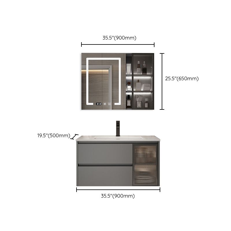 Modern Bathroom Sink Vanity Mirror Cabinet Vanity Cabinet with Storage Shelving
