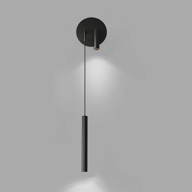 2-Light Black Modernism Wall Mounted Sconce Linear Wall Light for Foyer