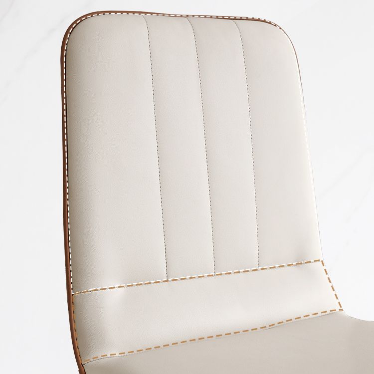 White Stone Dinette Set with Black Legs 1/2/5/7 Pieces Modern Dining Table Set