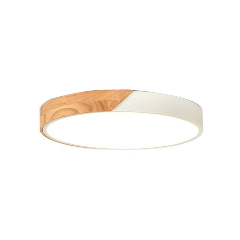 Plafonnier LED macaron encastré en forme de cercle, plafonnier Anti-poussière pour chambre à coucher