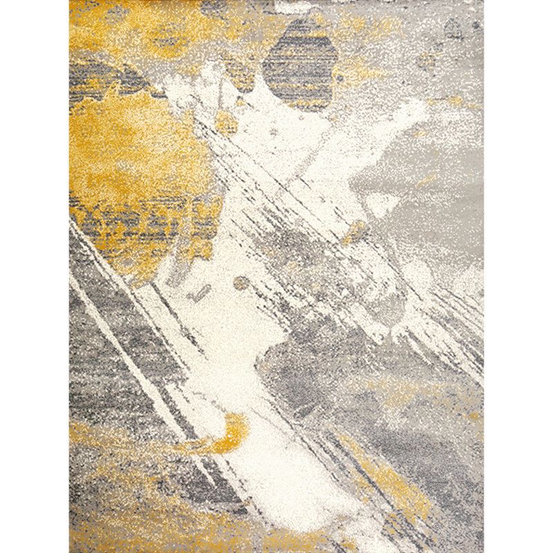 Grijs modern tapijten polyester abstract patroon tapijt niet-slip achterste tapijt voor woningdecoratie