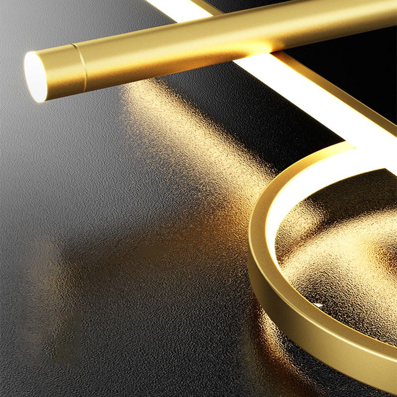 Acrylic Linear Island Light Contemporary Simplicity Hanging Lighting Fixtures for Restaurant