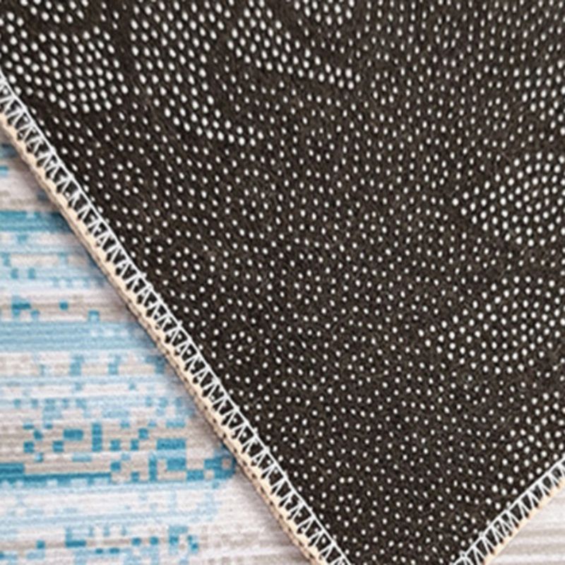 Tapis d'intérieur Simple de couleur unie, en Polyester, imprimé de plumes, avec support antidérapant, pour la décoration de la maison