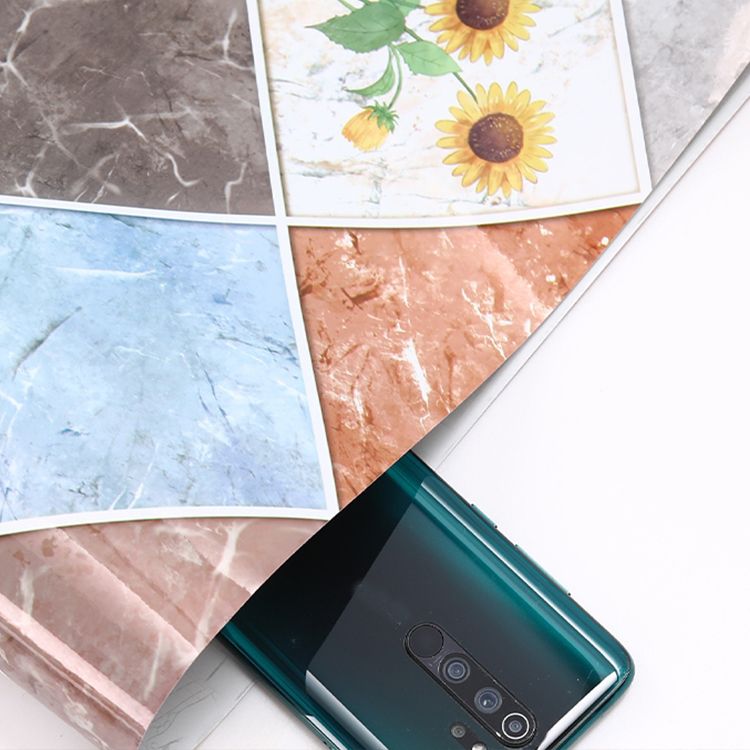 Modern Peel and Stick Backsplash Tile PVC Wallpaper for Floor and Wall