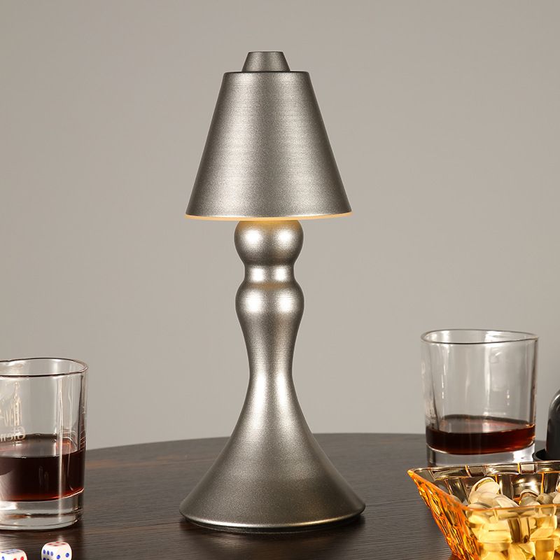 Cone 1-Light Table Light With USB Port Modern Creative Table Lampe For Bar