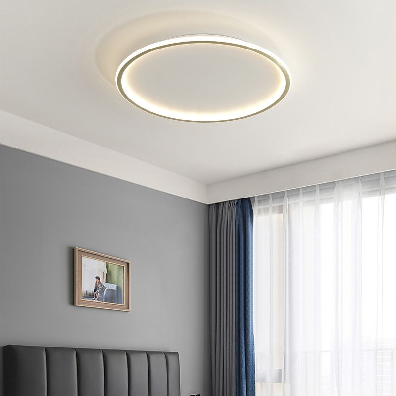 Round Flush Light Acryl Modern Flush Mount Deckenleuchte für Wohnzimmer
