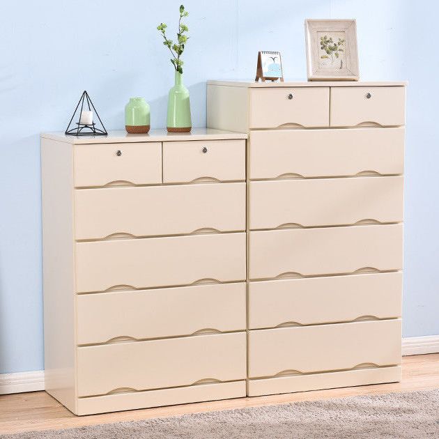 Traditional Storage Chest Dresser Wooden Storage Chest with Drawers