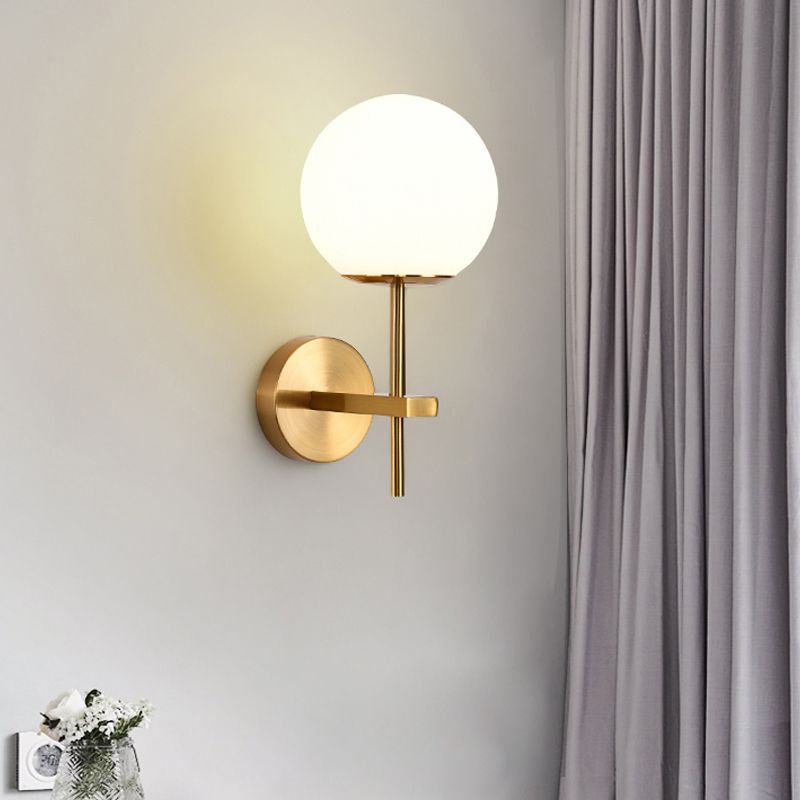 Nordische Wand montieren leichte moderne einfache Glasschatten Wandleuchte für Wohnzimmer