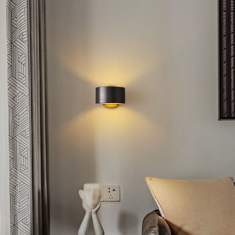 Metallzylinderwand -Lampen moderne Stil 1 leichte Leuchtenleuchten