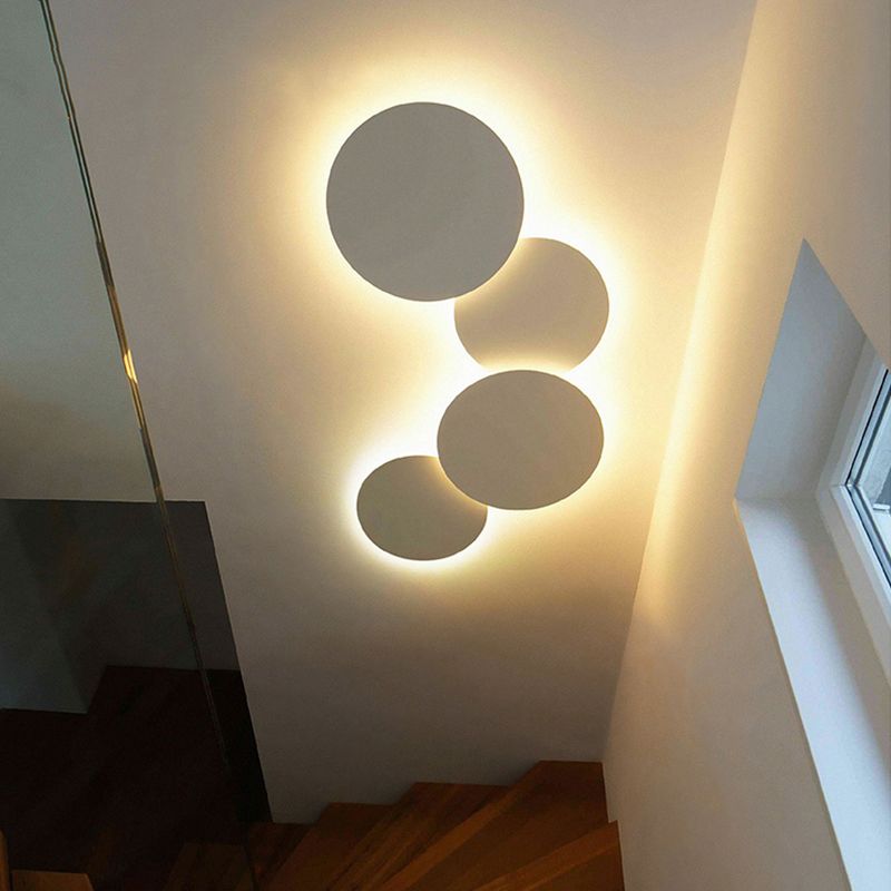 Circle Sconce Light Fixture Modern Style LED Metal Wall Sconce Lighting