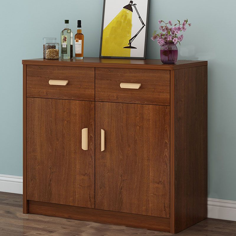 Contemporary Combo Dresser Wooden Bedroom Storage Chest Dresser with Drawers and Doors