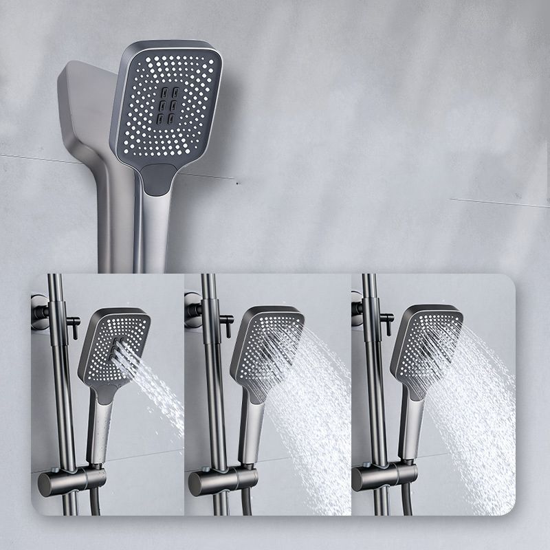 Adjustable Spray Pattern Shower System Valve Included Brass Wall Mounted Shower Combo