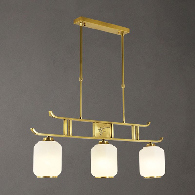 Modern Geometry Island Lighting Fixtures Glass 3 Light Pendant Lighting