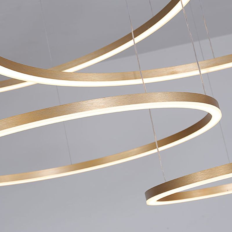 Modern Orbicular Pendant Lighting Fixtures Metal Pendant Chandelier