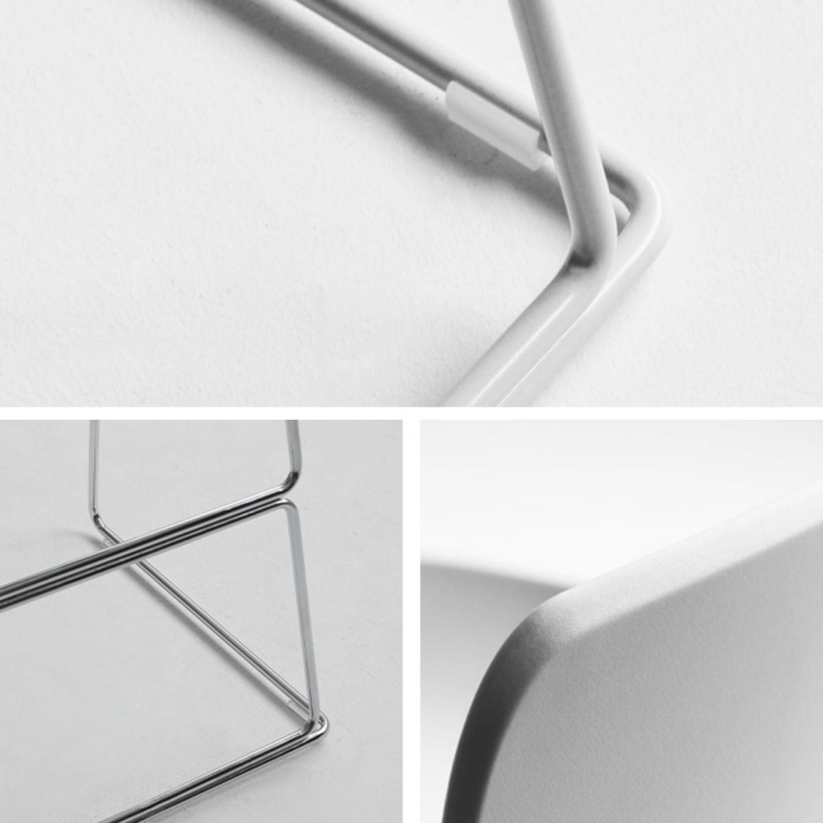 Nordic Bar-stool Plastic Counter Bar Stool for Kitchen Bar with Metal Legs