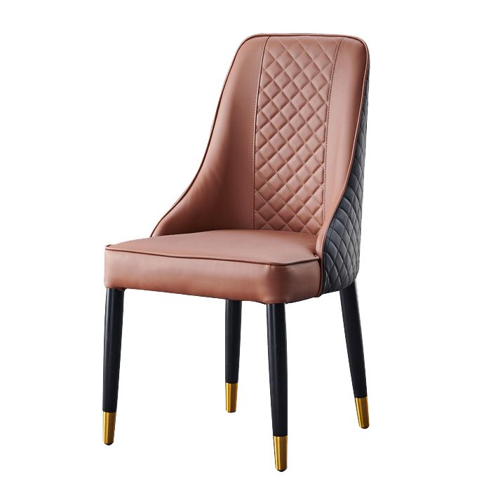 Scandinavian Style Wood Dining Chairs Dining Room Armless Parsons Chair