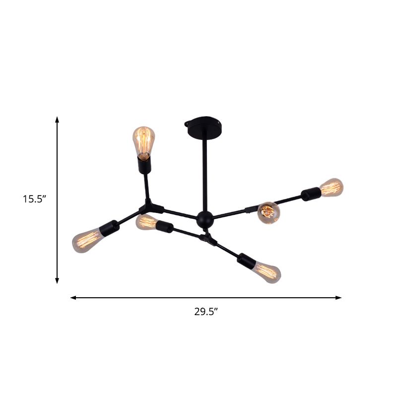 Lampadario per camera da letto 6/8/9 LUCI CON IMPOSTO MODERNISTA MODERNISTA MODERNISTA METTAGLIA