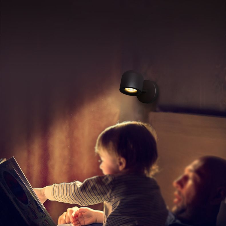 Armed Sconce Light Fixture Modern Minimalist Style Aluminum 1 Light Sconces