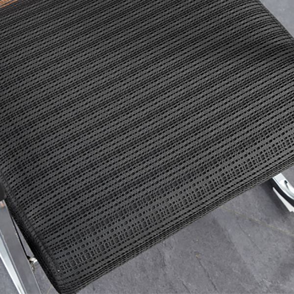 Silver Metal Modern Conference Chair With Breathable AirGrid Seat Office Chair