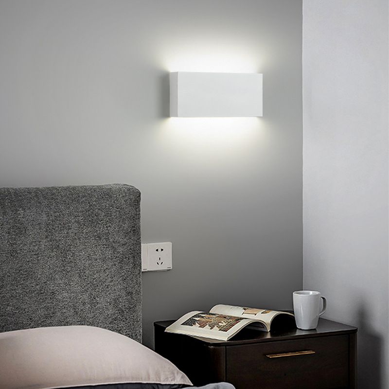 2-Light Rectangular Sconce Light Modern Metal Sconce Light Fixture