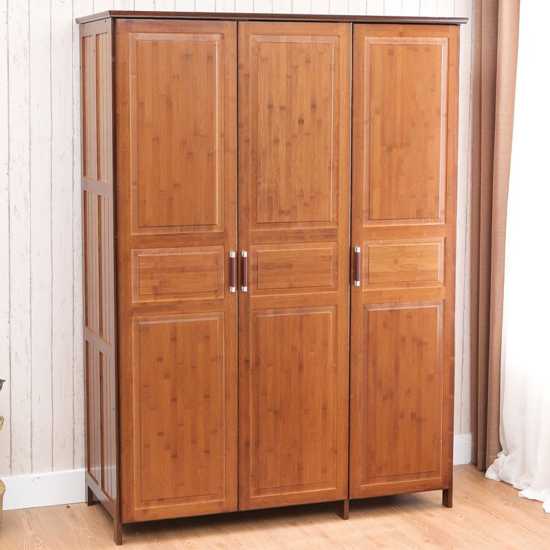 Modern Style Wardrobe Cabinet Wood Clothes Rail Wardrobe Armoire for Bedroom