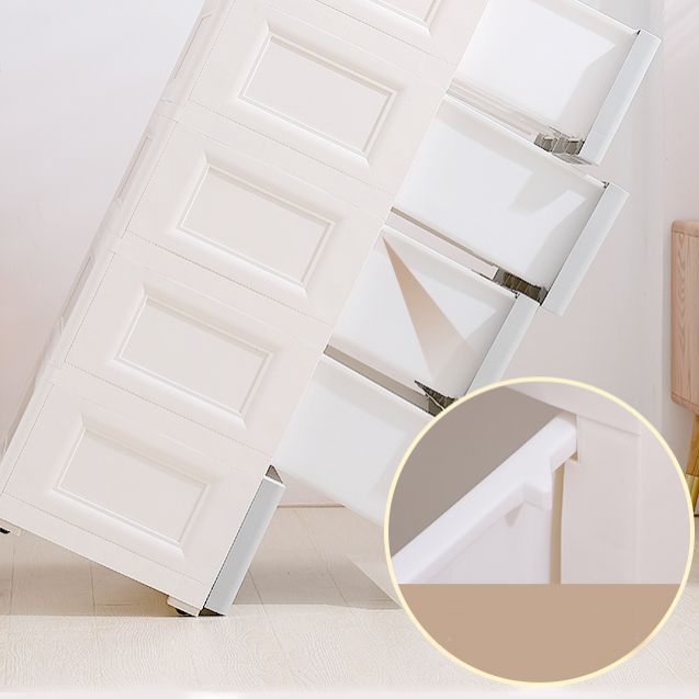 Plastic Bedroom Non-Hanging Armoire Modern Cabinet with Drawers