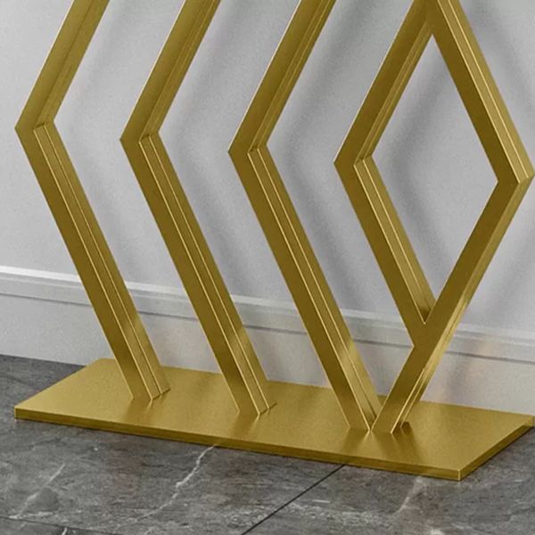 11.81" W Stone Console Table Modern Stain Resistant End Table
