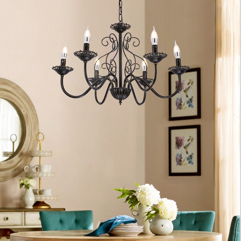 Traditional Style Unique Chandelier Lights Metal Pendant Light Fixtures