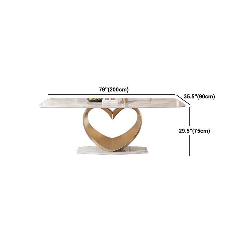 Luxurious Sintered Stone Dining Set Rectangle 1/4/5/7 Pieces Dinette Table Set