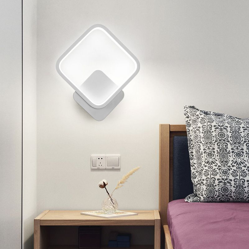 Modern Linear Wall Light Square LED Wall Light Sconce for Bedroom