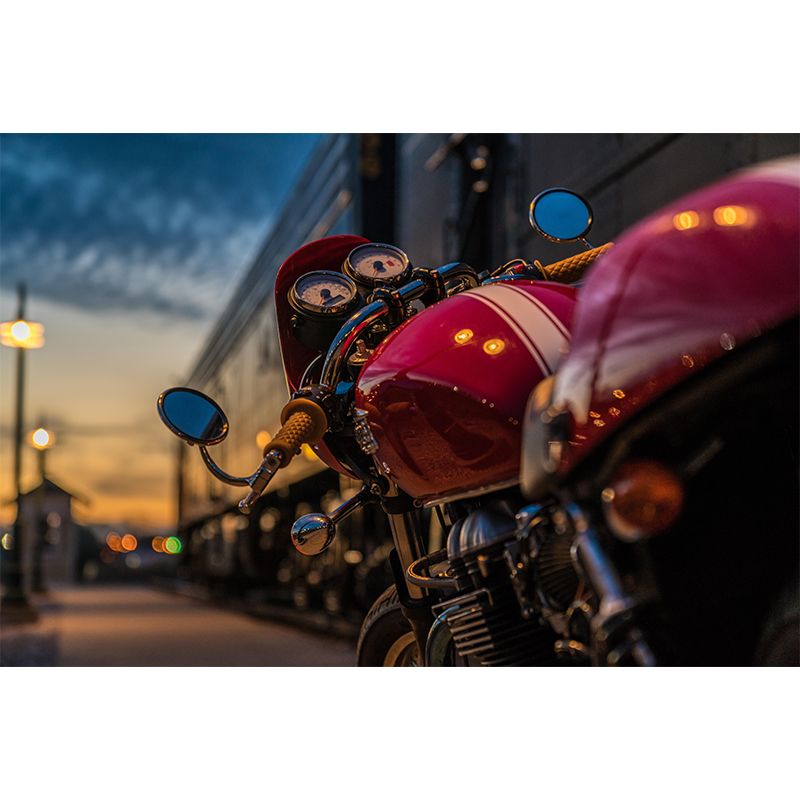 Motorcycle Mural Wallpaper Contemporary Wall Covering for Home Decoration