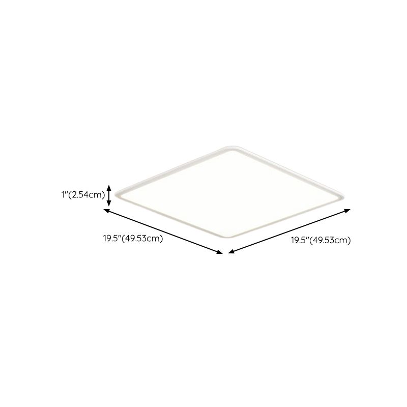 1 Light Geometric Flush Mount Simplicity Metal Flush Ceiling Light Fixture