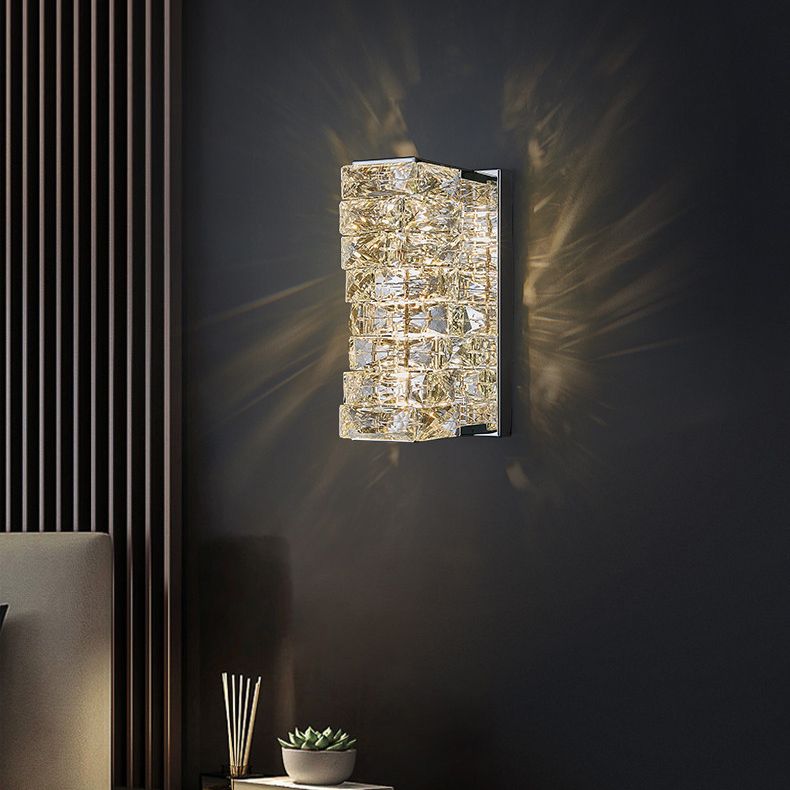 Forma única de pared de pared de 1 luces Moder Moderna Montaje de montaje en pared de cristal
