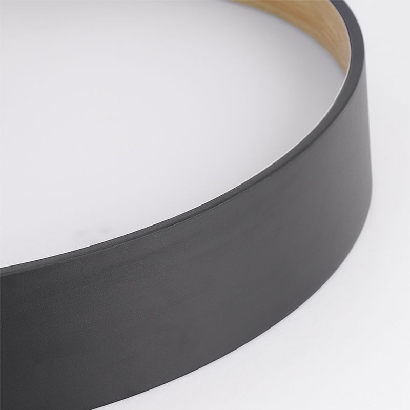 Nordic Circulair LED Plafond Flush Mount Metalen Keuken Flush Mount Lamp met Acryl Diffuser