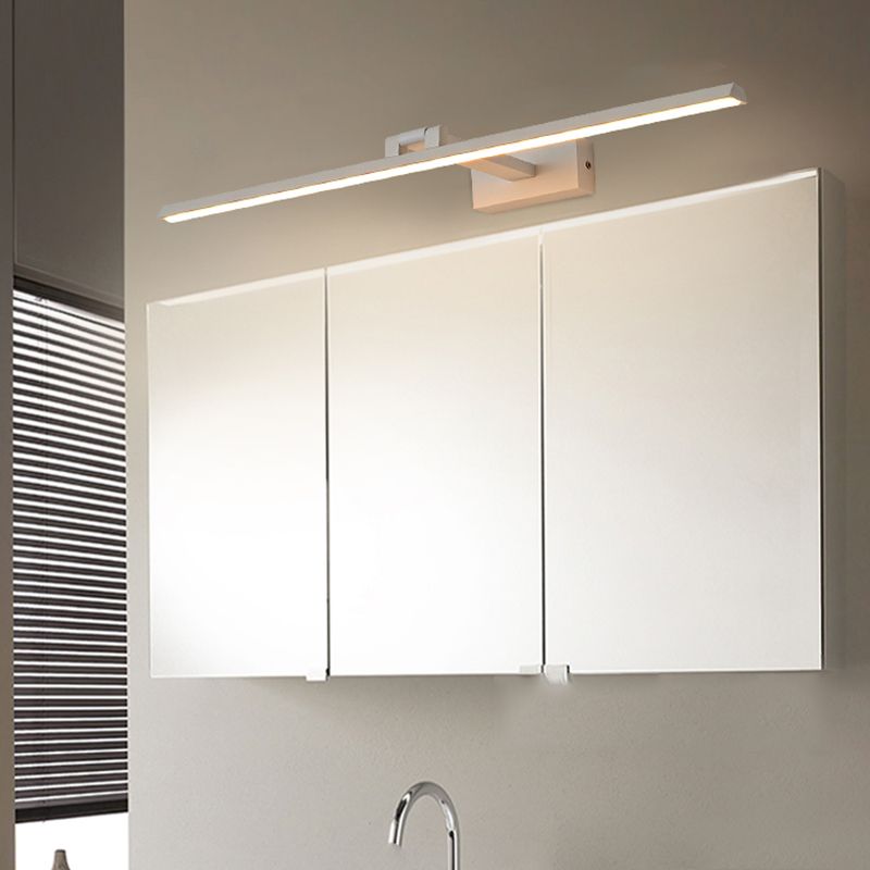 LED Vanity Light Fixture Modernist Mirror Front Lighting with Silicone Shade