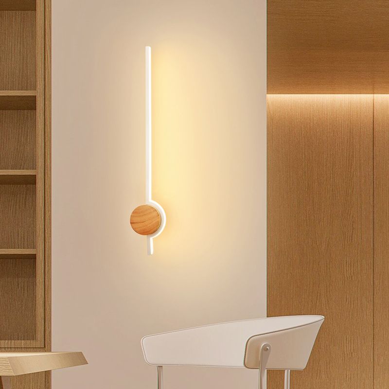 1 Light Metal Linear Wall Lighting Modern Simple Style Wall Mounted Light Fixture