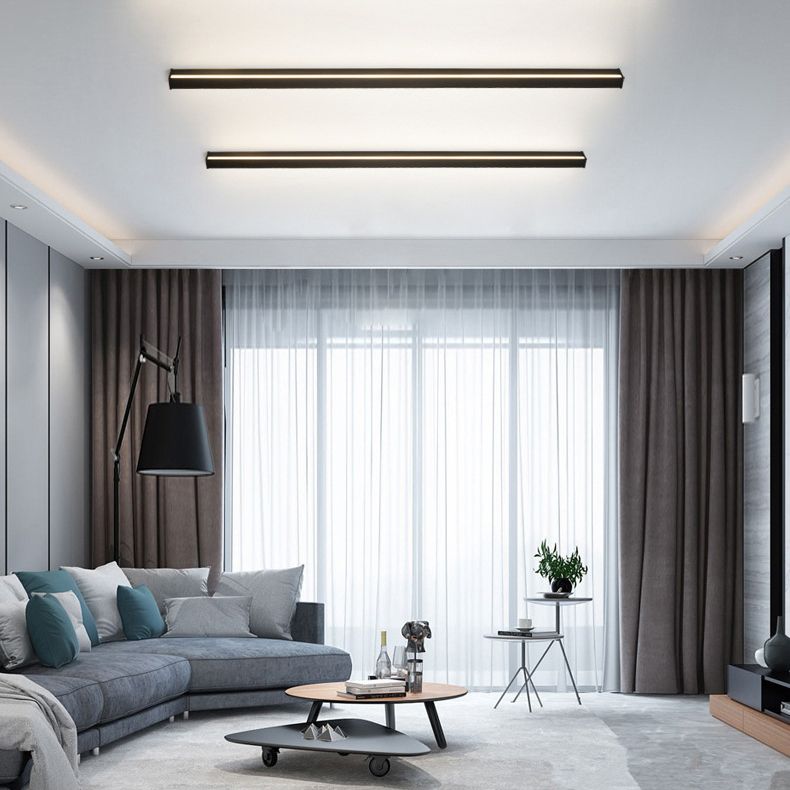 Creatieve minimalistische stijl lineaire wandkandelpas aluminium 1 lichte staten