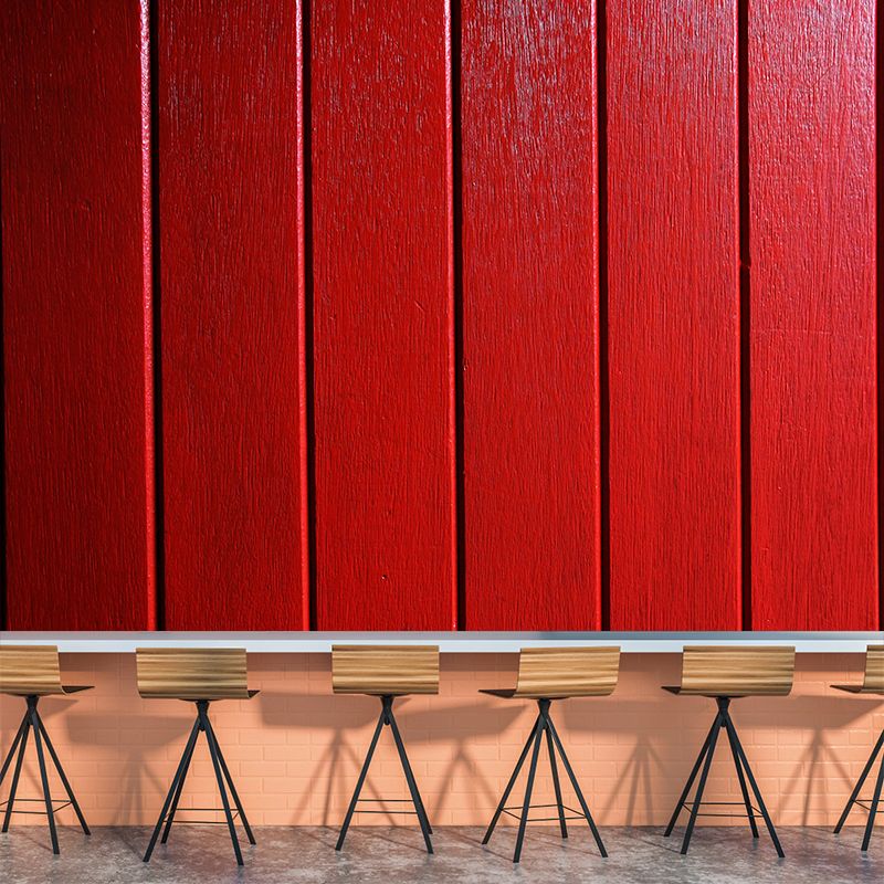 Soft Coor Wood Look Mural Industrial Wallpaper Whole Wall Decor for Dining Room