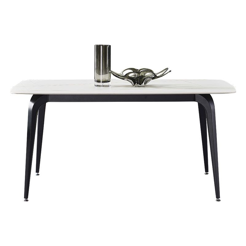 Designer 1/4/5/7 Pieces Dining Table Set Rectangle White Stone Top Dinette Set
