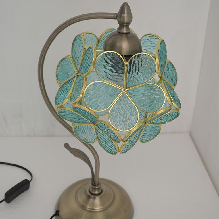 Bloementafel licht eenvoud stijl metalen nachttafellamp voor slaapkamer