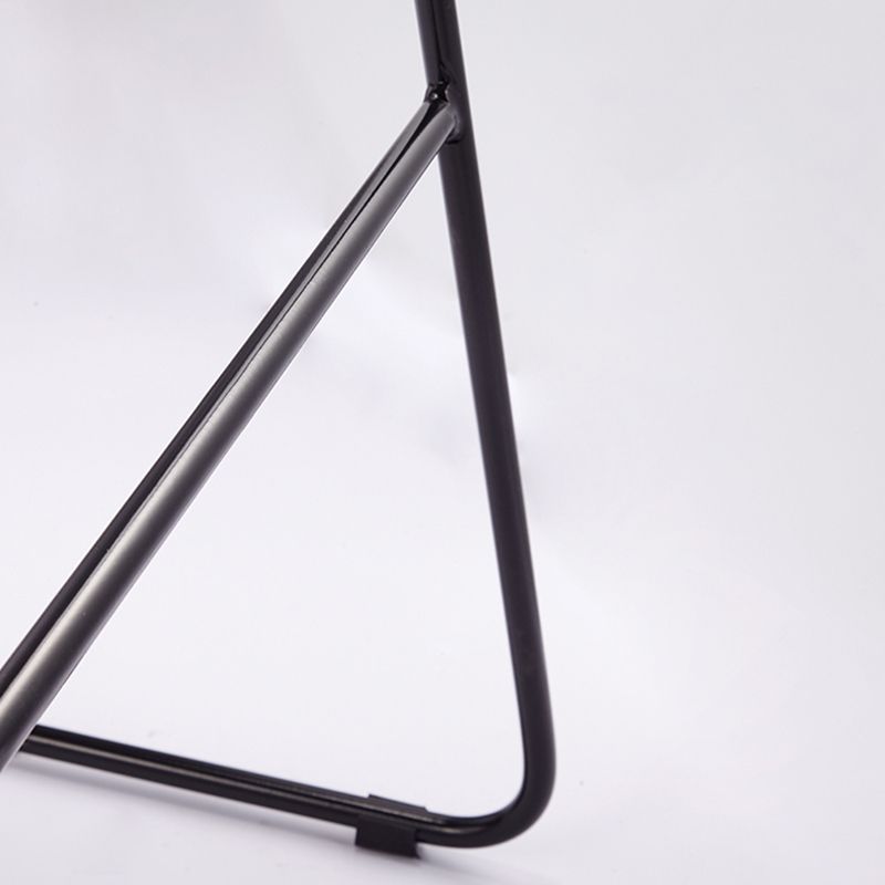 Black Metal Base Bar and Counter Stool Industrial Style Indoor Stool