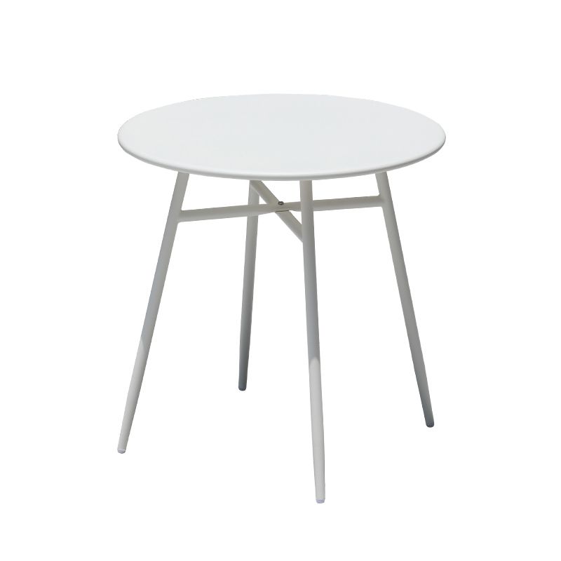 White Round Patio Dining Sets Boho 1/2/3/5/7 Pieces Dining Table Set