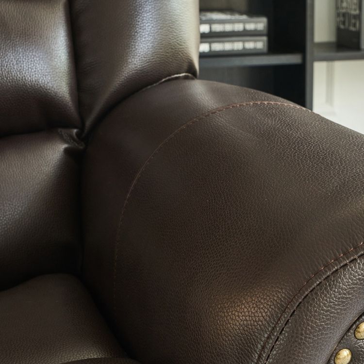 40.94" Wide Brown Standard Recliner Genuine Leather Recliner Chair