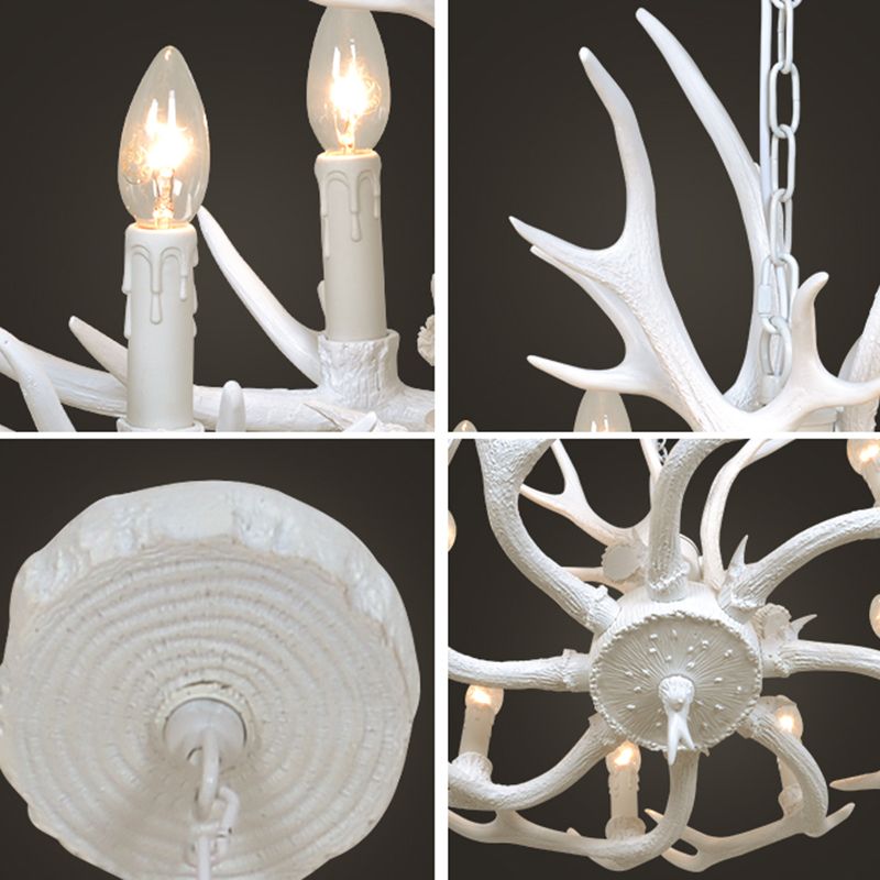 Unique Shape Resin Hanging Ceiling Light American Style Multi Lights Hanging Light