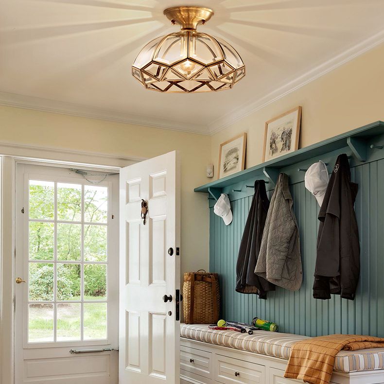 Monte semi -filo prismatico Luce trasparente Luci a soffitto vintage Vintage Monte a filo