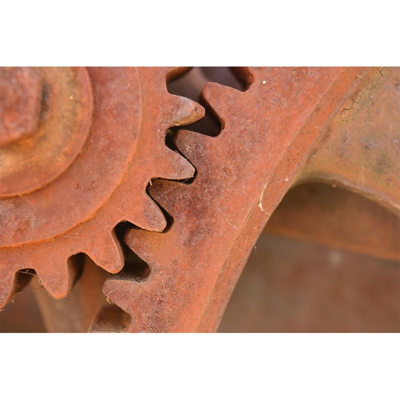 Metal Gear Industrial Style Murals Decoration for Gust Room, Made to Measure