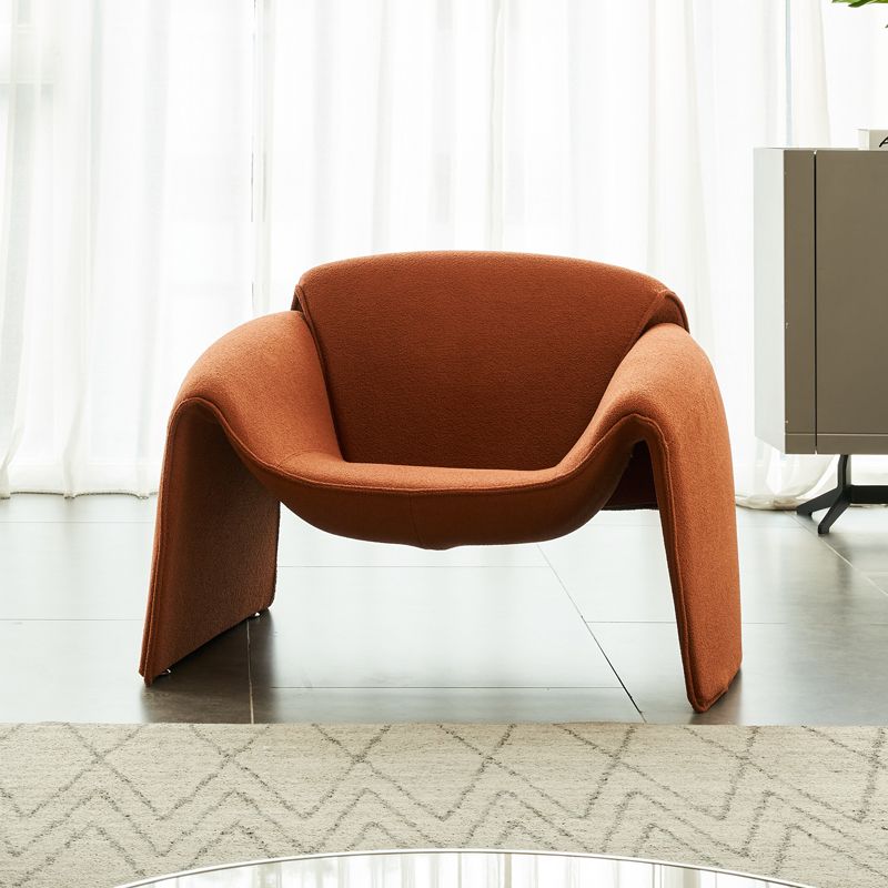 Contemporary 31.49" Wide Solid Color Fixed Back Back Sponge Arm Chair