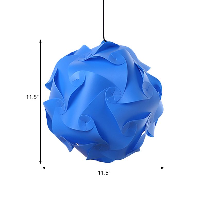 Black / Red / Blue DIY PLACE PLACE PLACE SIMPLE PENDANT PLAST